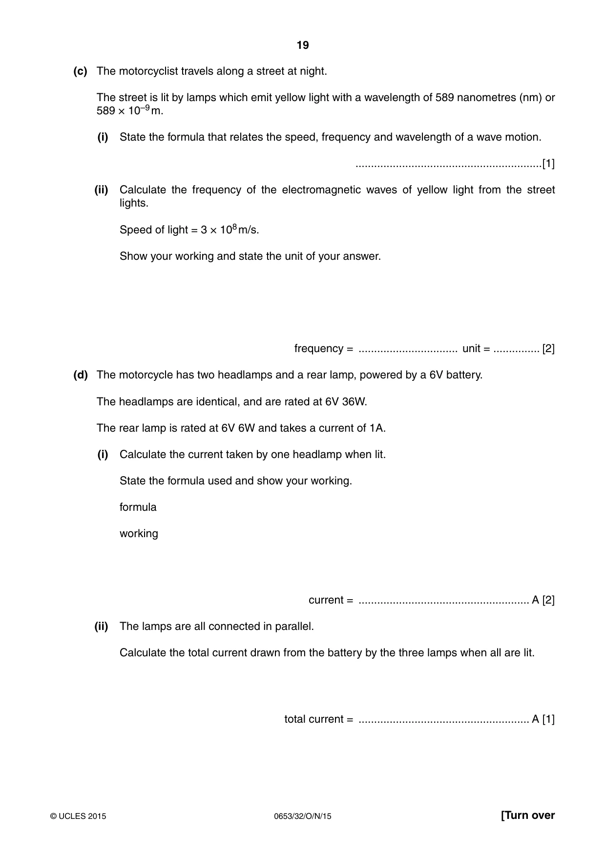 Cambridge IGCSE Science - Combined 0653 2015 Oct/Nov Paper 3 · Variant 2 question paper, page 19 of 24