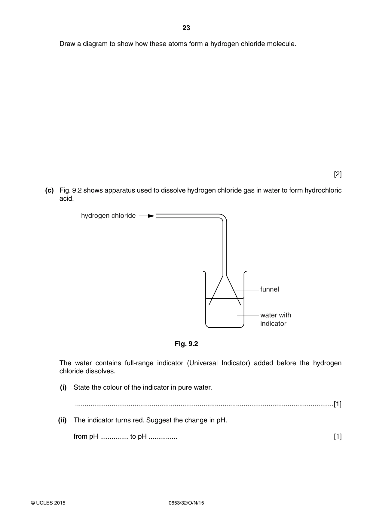 Cambridge IGCSE Science - Combined 0653 2015 Oct/Nov Paper 3 · Variant 2 question paper, page 23 of 24