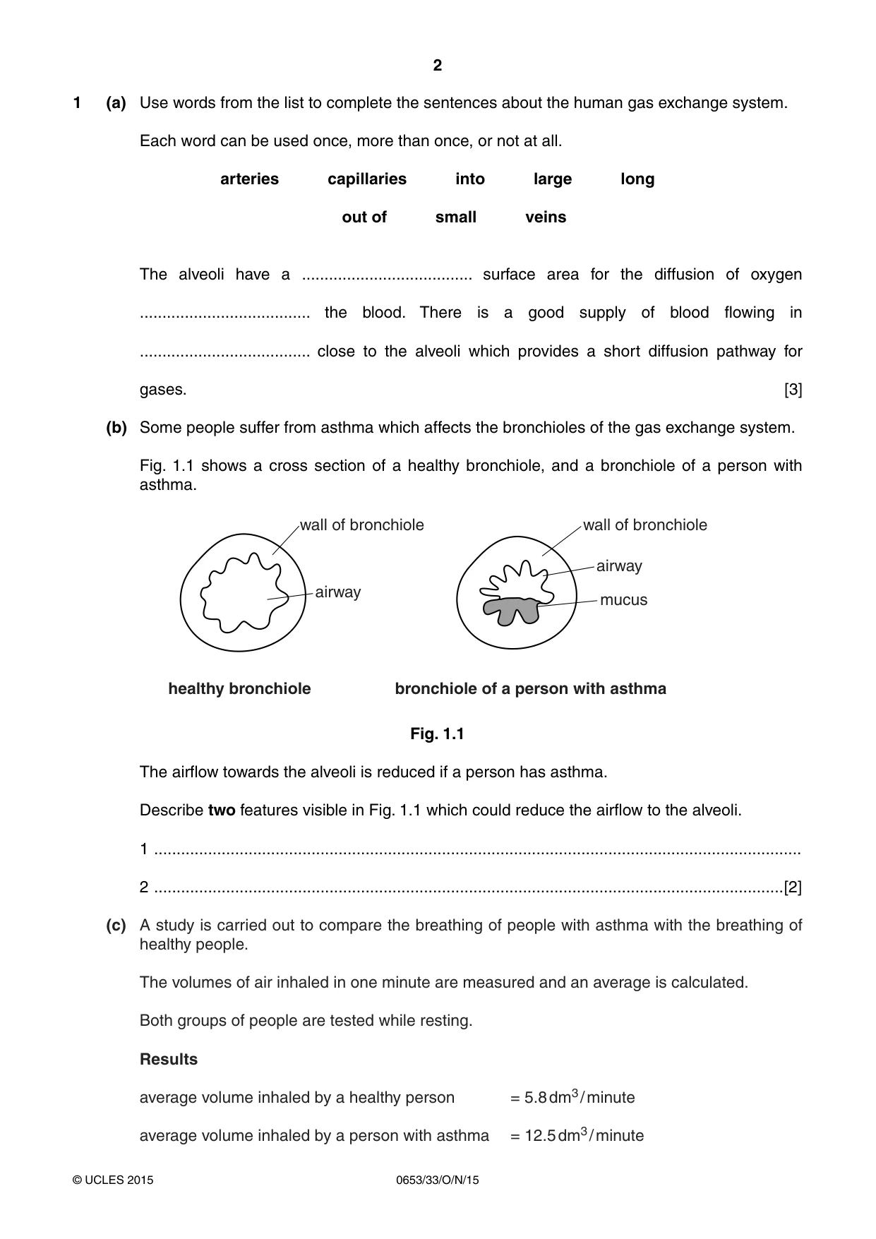 Cambridge IGCSE Science - Combined 0653 2015 Oct/Nov Paper 3 · Variant 3 question paper, page 2 of 28
