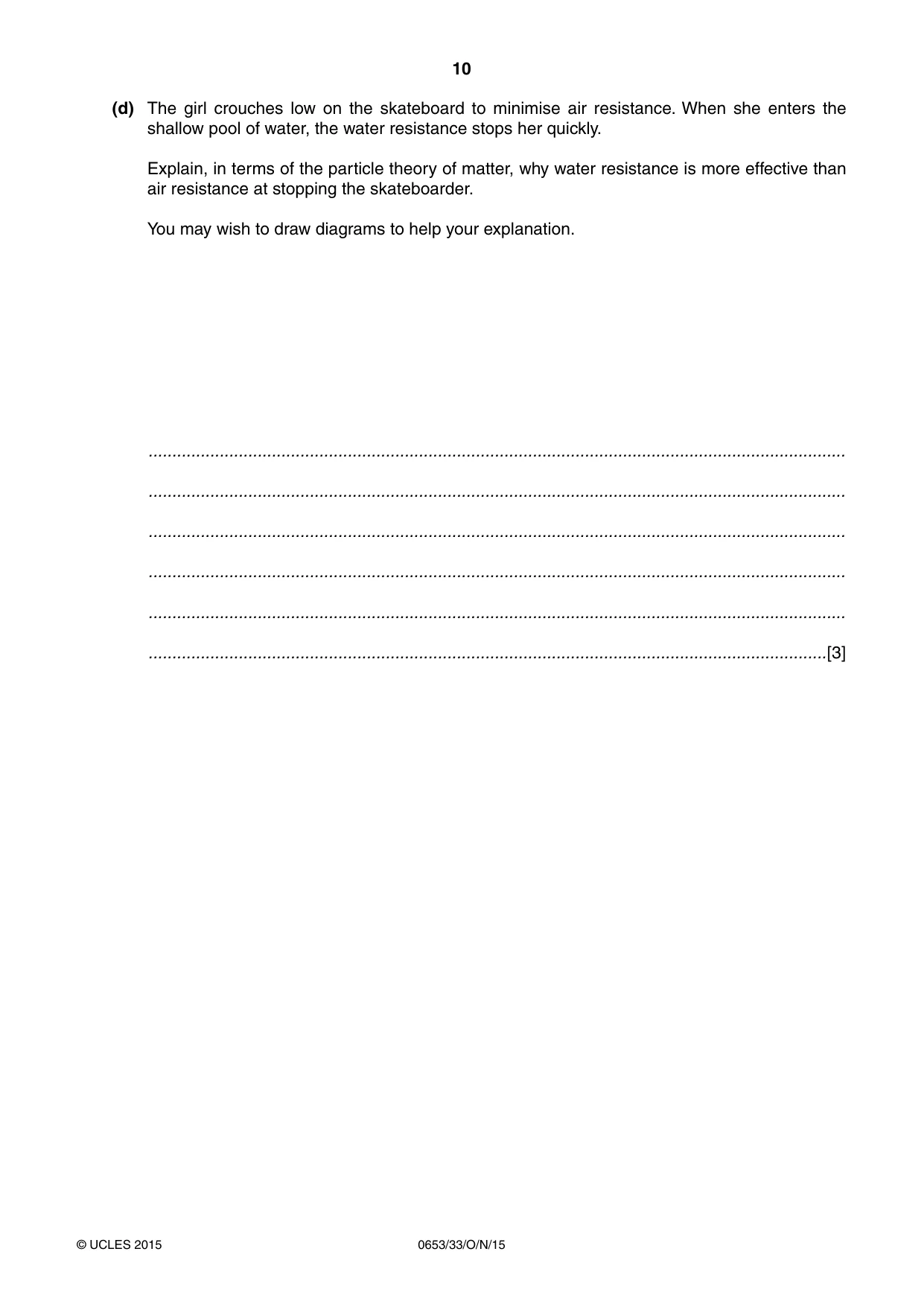 Cambridge IGCSE Science - Combined 0653 2015 Oct/Nov Paper 3 · Variant 3 question paper, page 10 of 28