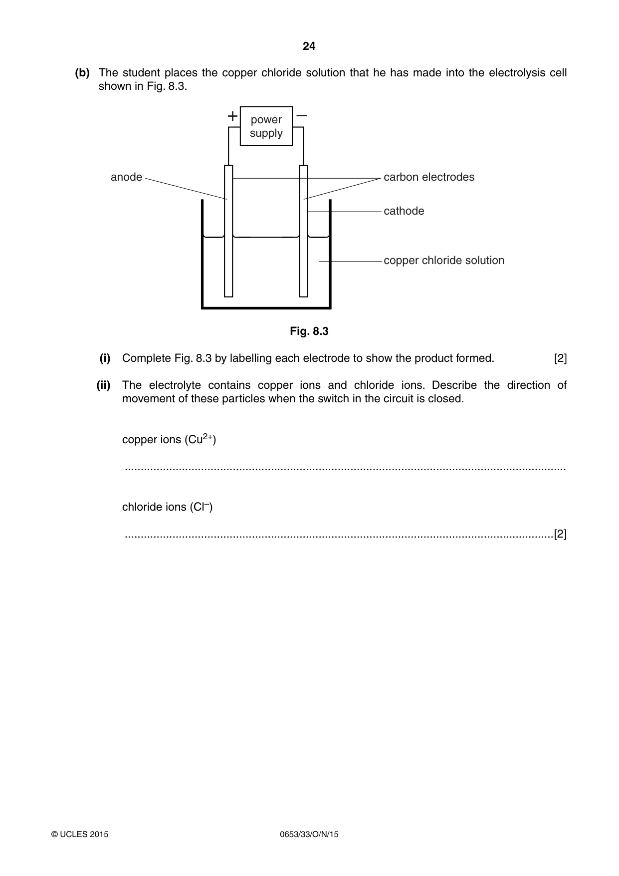 Cambridge IGCSE Science - Combined 0653 2015 Oct/Nov Paper 3 · Variant 3 question paper, page 24 of 28
