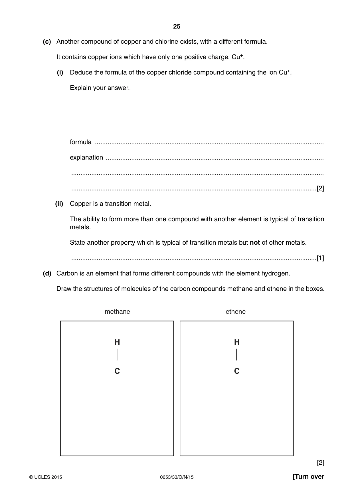 Cambridge IGCSE Science - Combined 0653 2015 Oct/Nov Paper 3 · Variant 3 question paper, page 25 of 28
