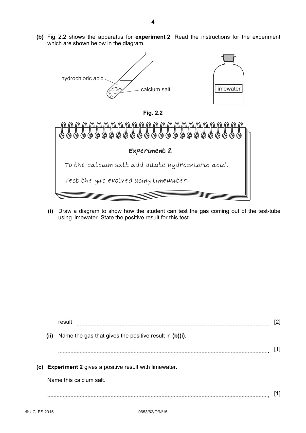 Cambridge IGCSE Science - Combined 0653 2015 Oct/Nov Paper 6 · Variant 2 question paper, page 4 of 20