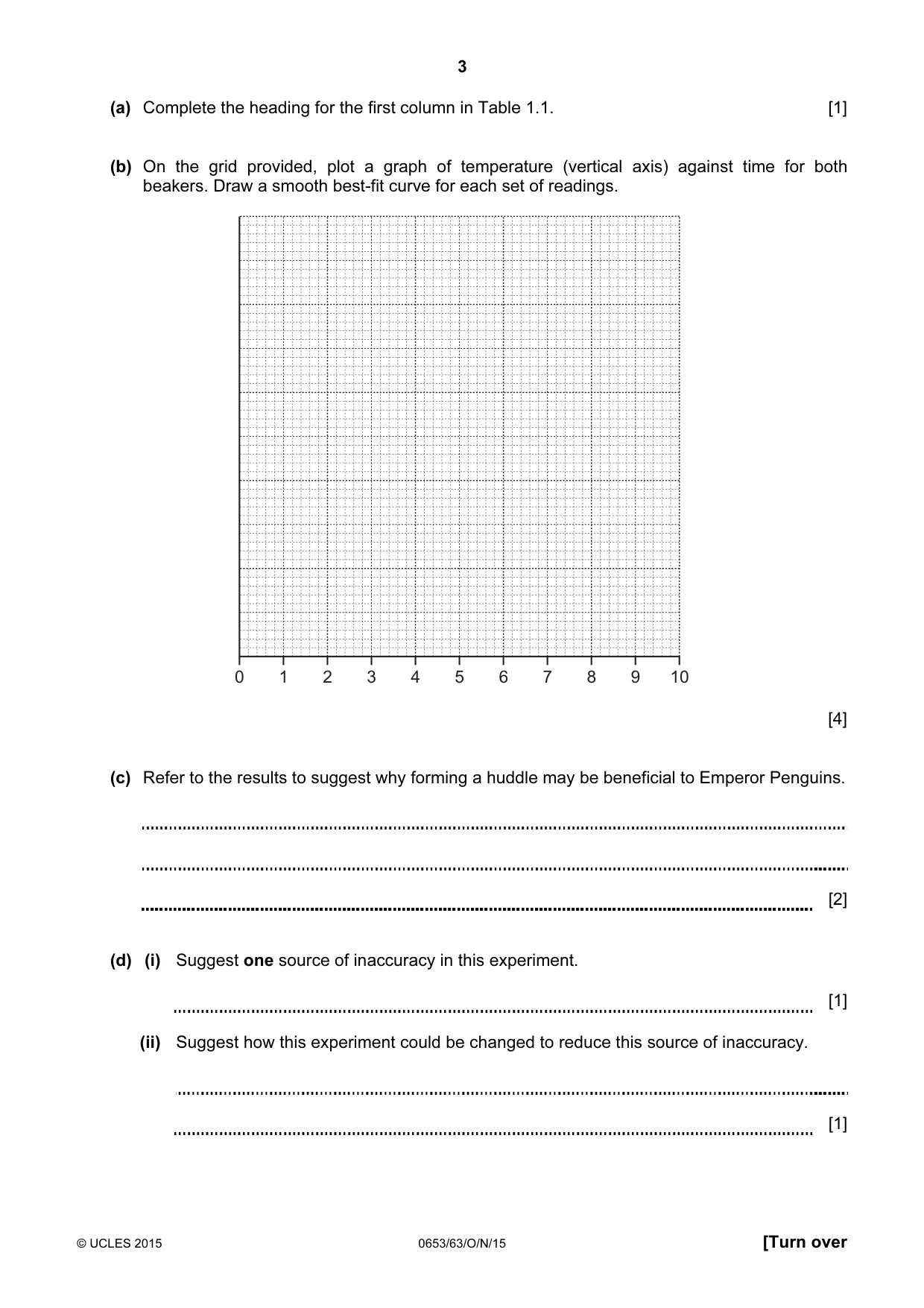 Cambridge IGCSE Science - Combined 0653 2015 Oct/Nov Paper 6 · Variant 3 question paper, page 3 of 20