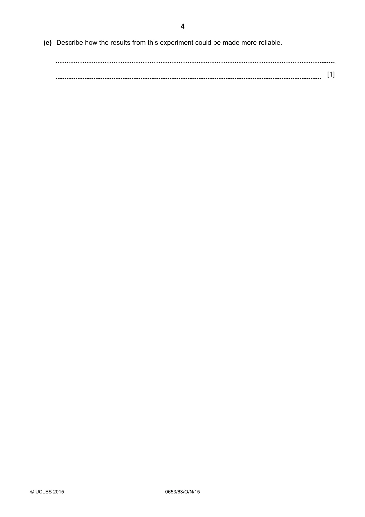 Cambridge IGCSE Science - Combined 0653 2015 Oct/Nov Paper 6 · Variant 3 question paper, page 4 of 20