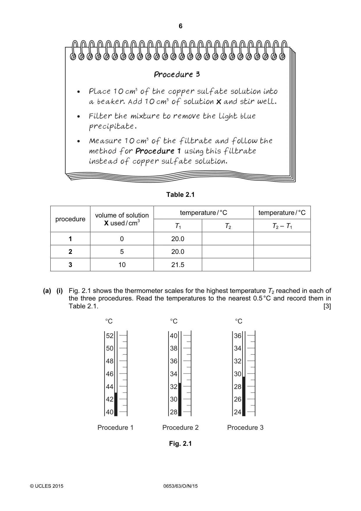 Cambridge IGCSE Science - Combined 0653 2015 Oct/Nov Paper 6 · Variant 3 question paper, page 6 of 20