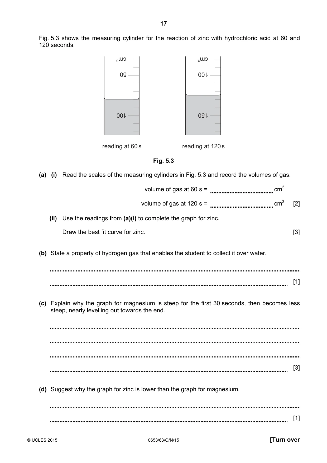 Cambridge IGCSE Science - Combined 0653 2015 Oct/Nov Paper 6 · Variant 3 question paper, page 17 of 20