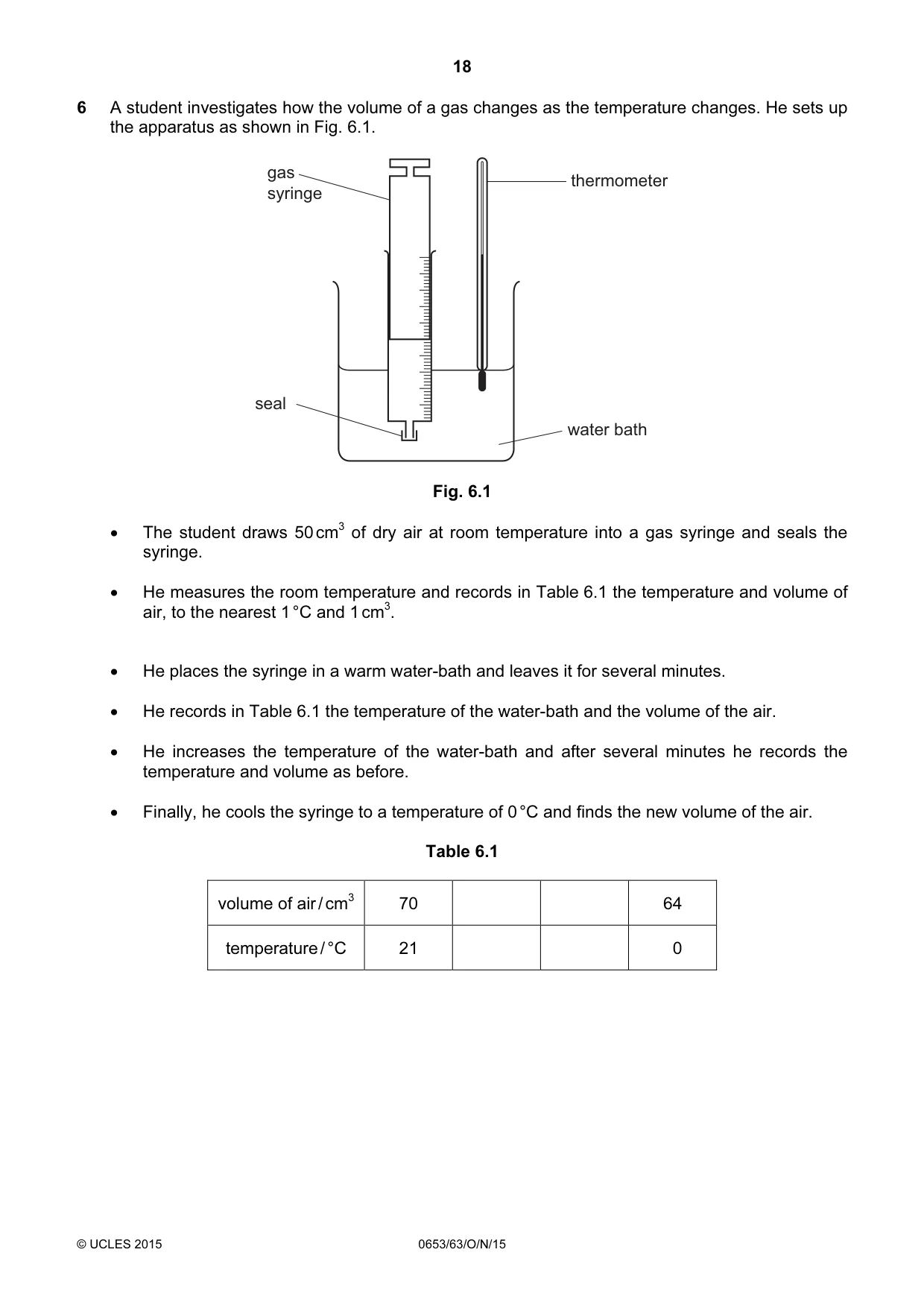 Cambridge IGCSE Science - Combined 0653 2015 Oct/Nov Paper 6 · Variant 3 question paper, page 18 of 20