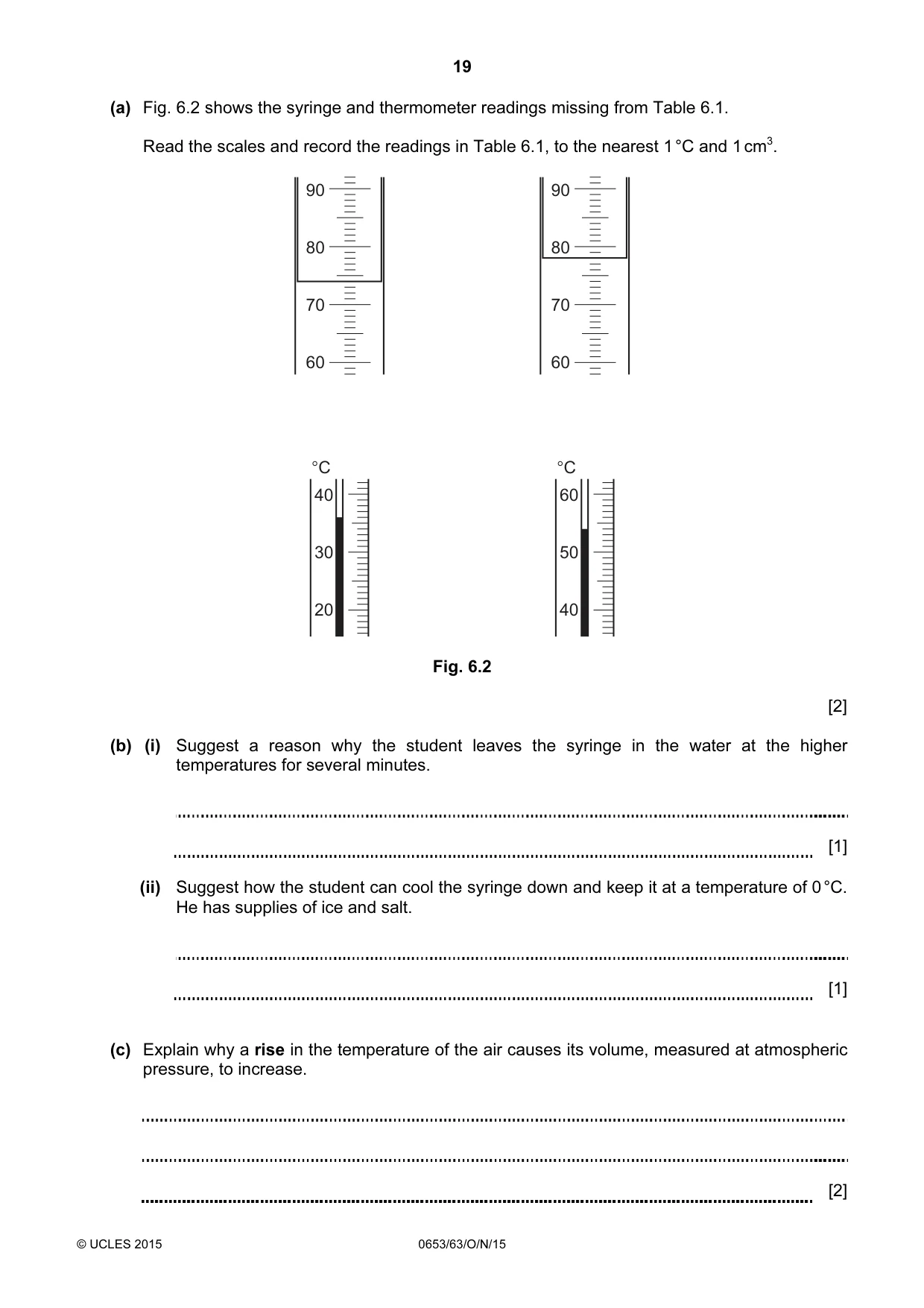 Cambridge IGCSE Science - Combined 0653 2015 Oct/Nov Paper 6 · Variant 3 question paper, page 19 of 20