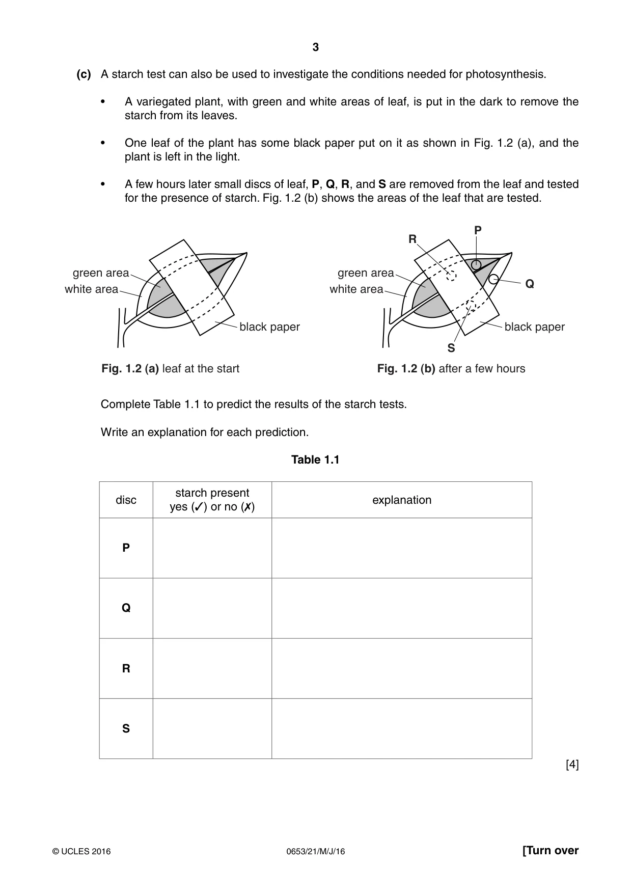 Cambridge IGCSE Science - Combined 0653 2016 May/June Paper 2 · Variant 1 question paper, page 3 of 20
