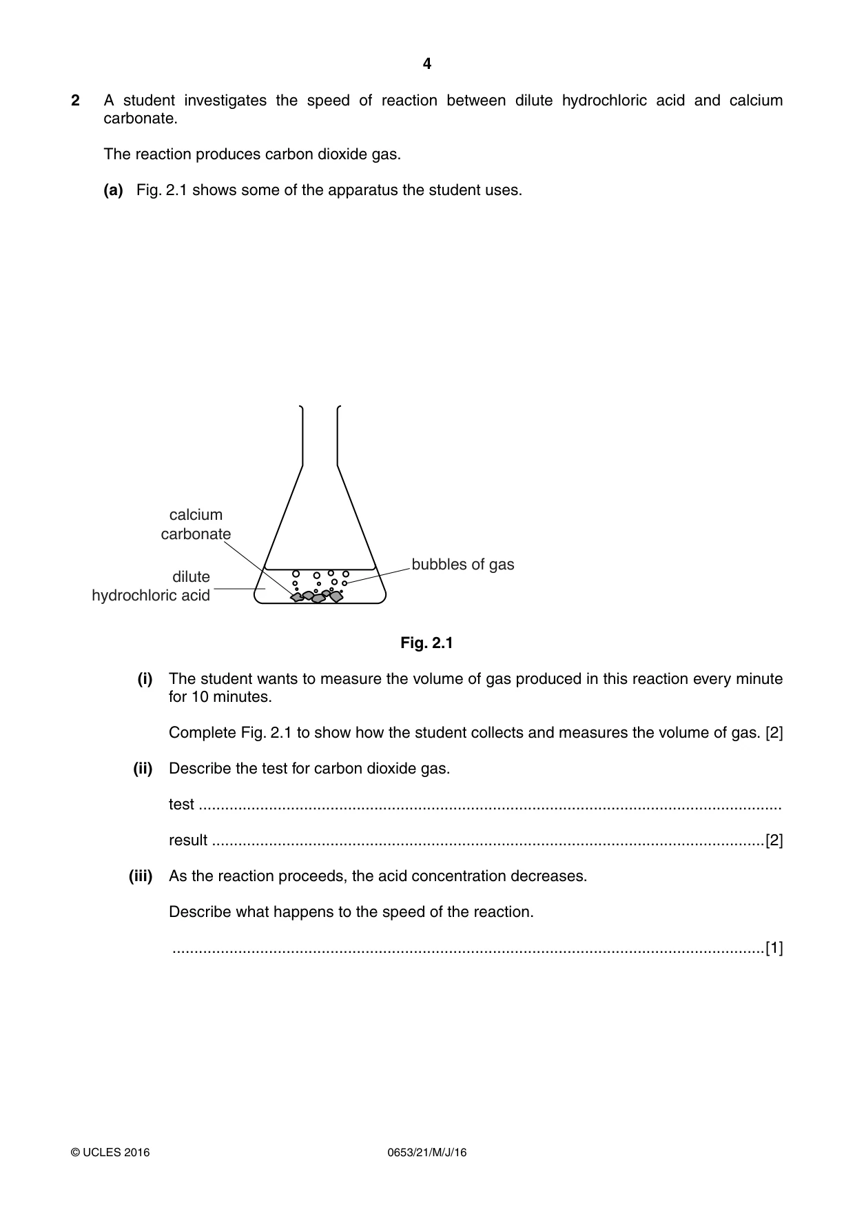 Cambridge IGCSE Science - Combined 0653 2016 May/June Paper 2 · Variant 1 question paper, page 4 of 20