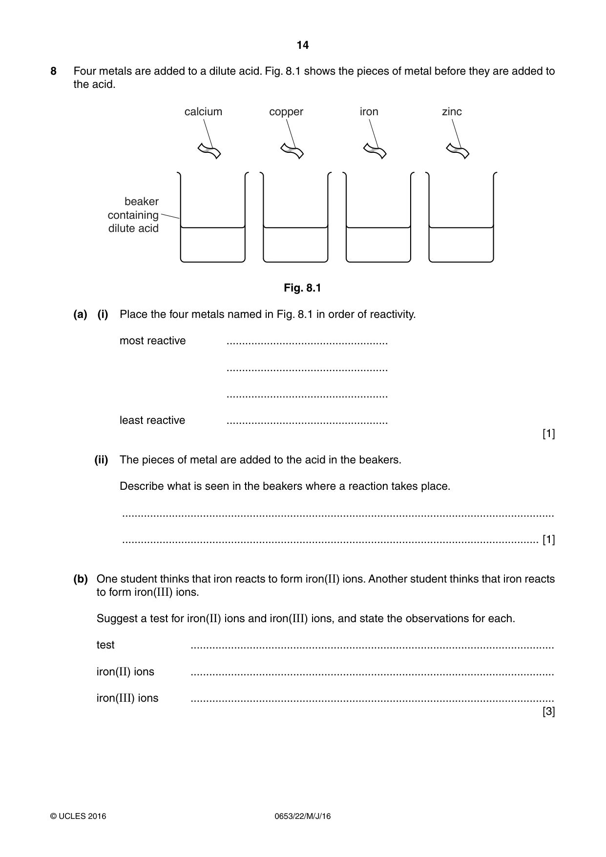 Cambridge IGCSE Science - Combined 0653 2016 May/June Paper 2 · Variant 2 question paper, page 14 of 20