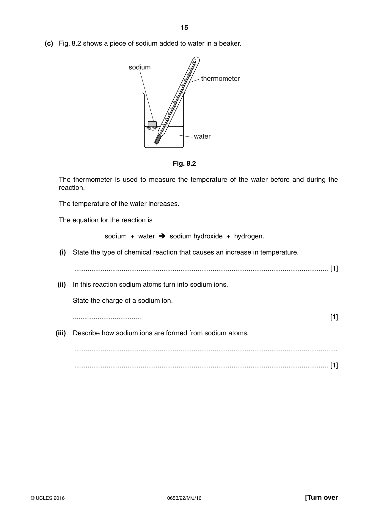 Cambridge IGCSE Science - Combined 0653 2016 May/June Paper 2 · Variant 2 question paper, page 15 of 20
