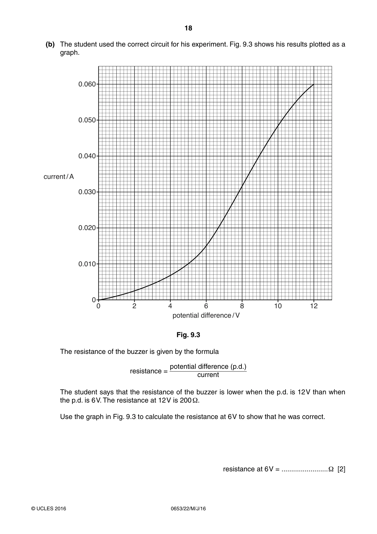 Cambridge IGCSE Science - Combined 0653 2016 May/June Paper 2 · Variant 2 question paper, page 18 of 20