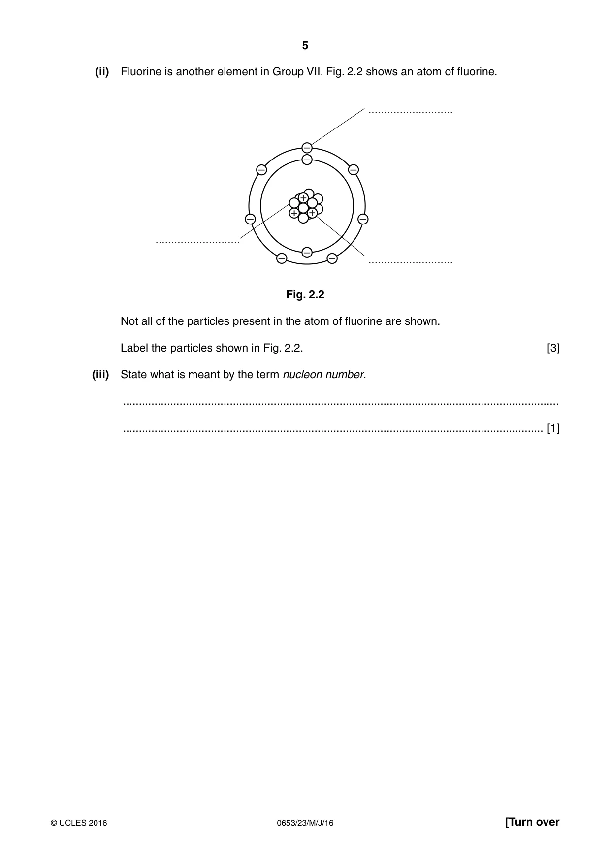 Cambridge IGCSE Science - Combined 0653 2016 May/June Paper 2 · Variant 3 question paper, page 5 of 20