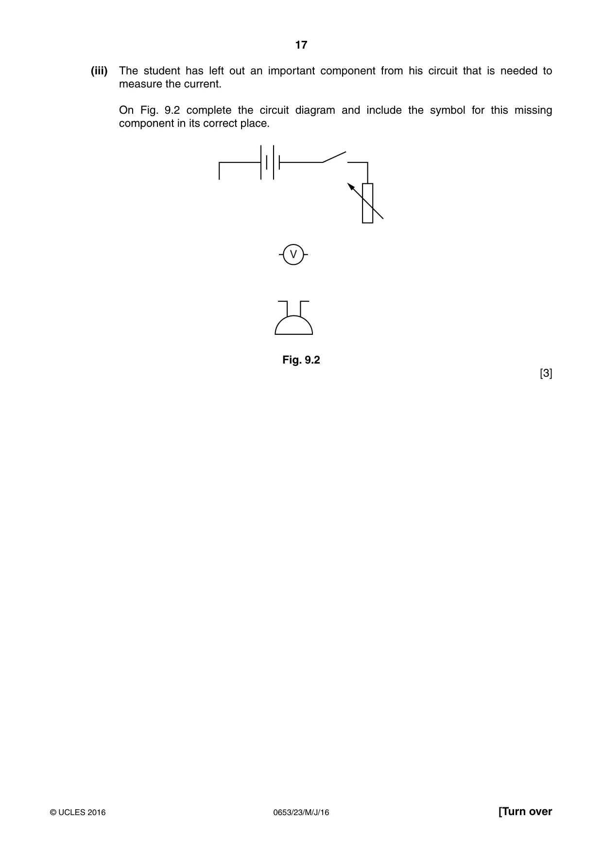 Cambridge IGCSE Science - Combined 0653 2016 May/June Paper 2 · Variant 3 question paper, page 17 of 20