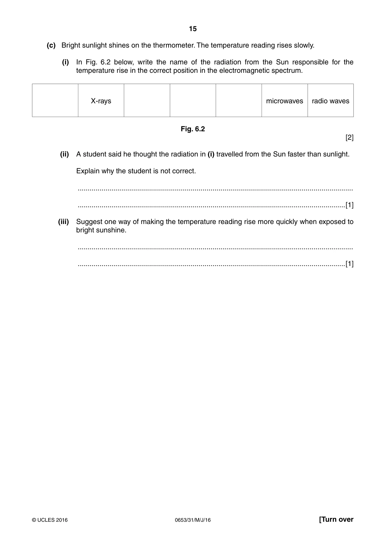 Cambridge IGCSE Science - Combined 0653 2016 May/June Paper 3 · Variant 1 question paper, page 15 of 20