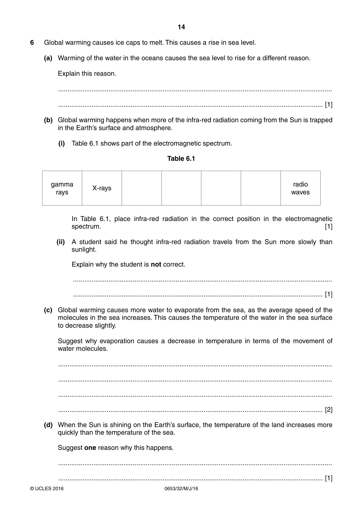 Cambridge IGCSE Science - Combined 0653 2016 May/June Paper 3 · Variant 2 question paper, page 14 of 24