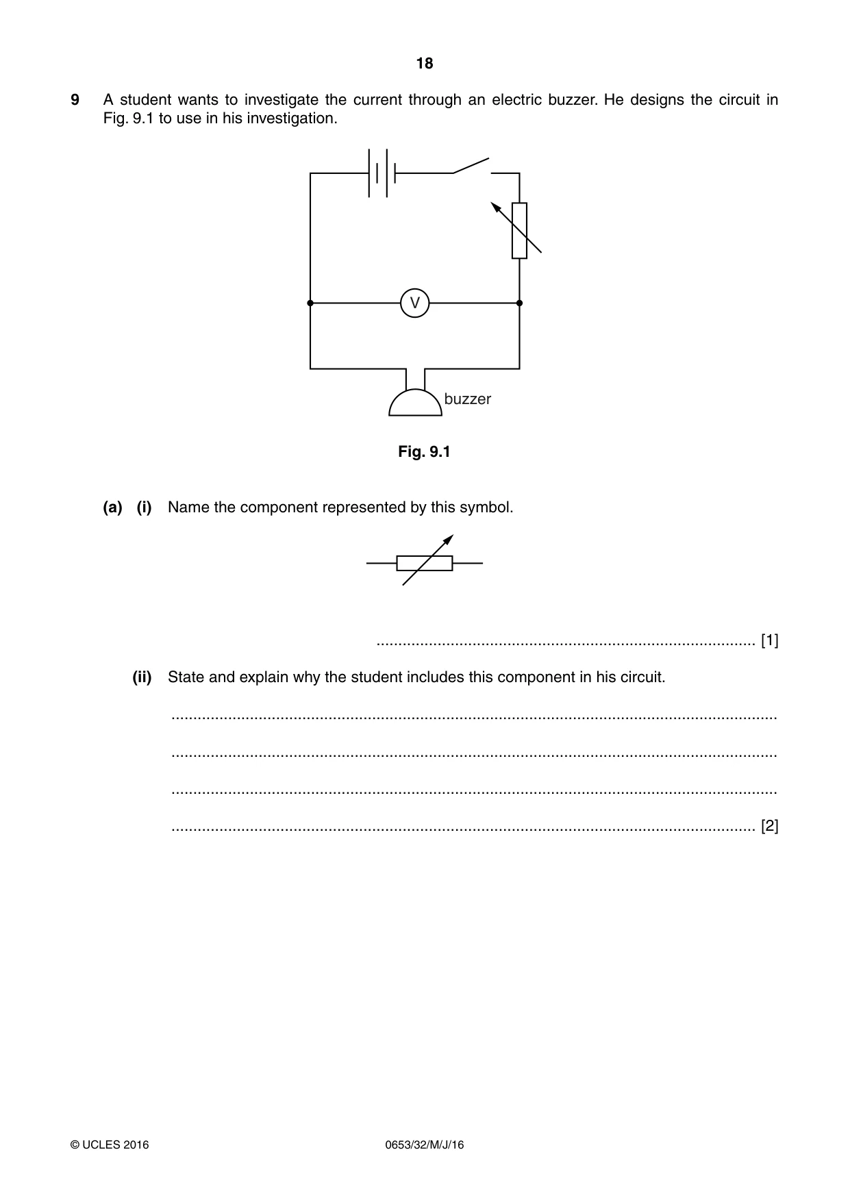 Cambridge IGCSE Science - Combined 0653 2016 May/June Paper 3 · Variant 2 question paper, page 18 of 24