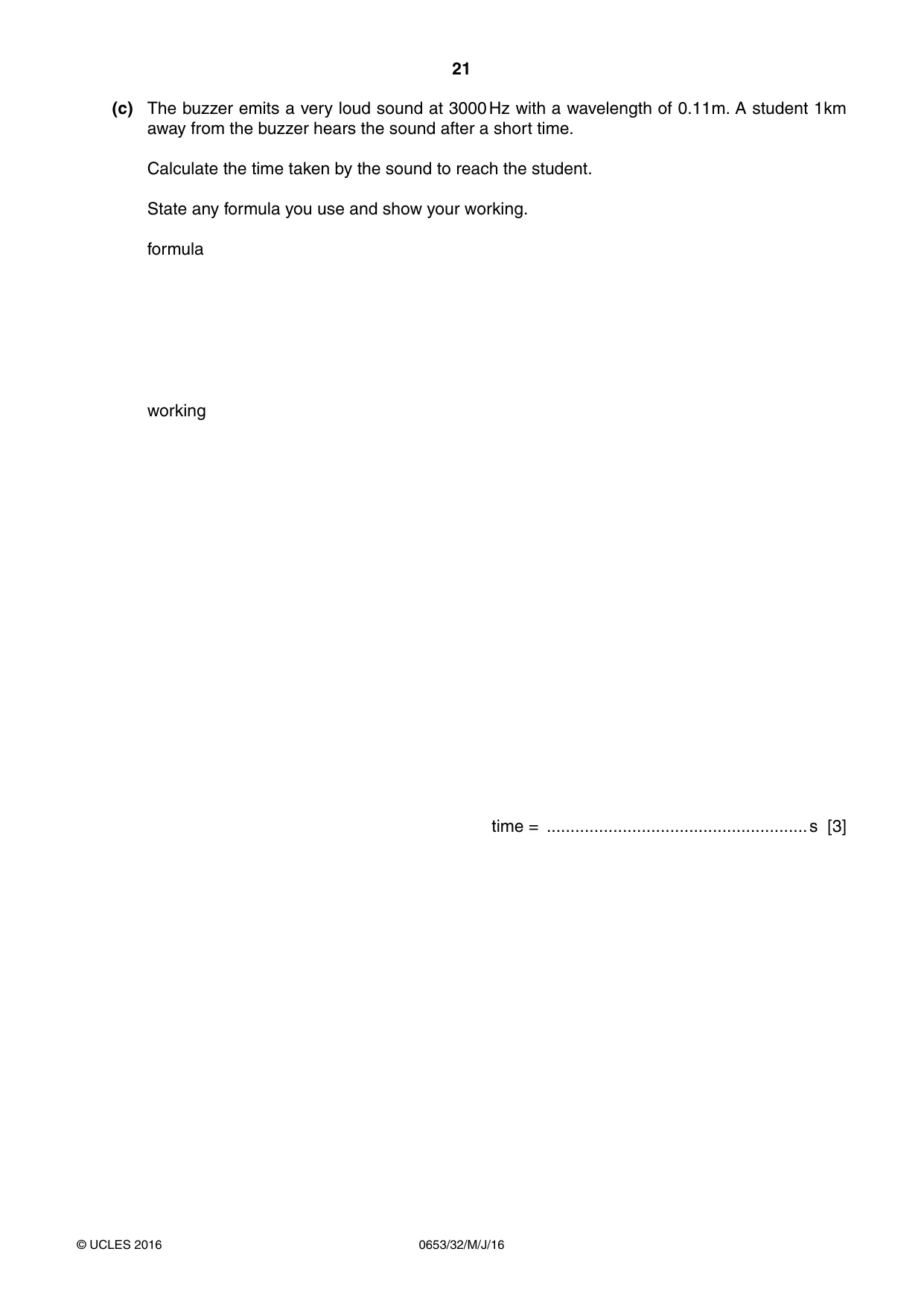 Cambridge IGCSE Science - Combined 0653 2016 May/June Paper 3 · Variant 2 question paper, page 21 of 24