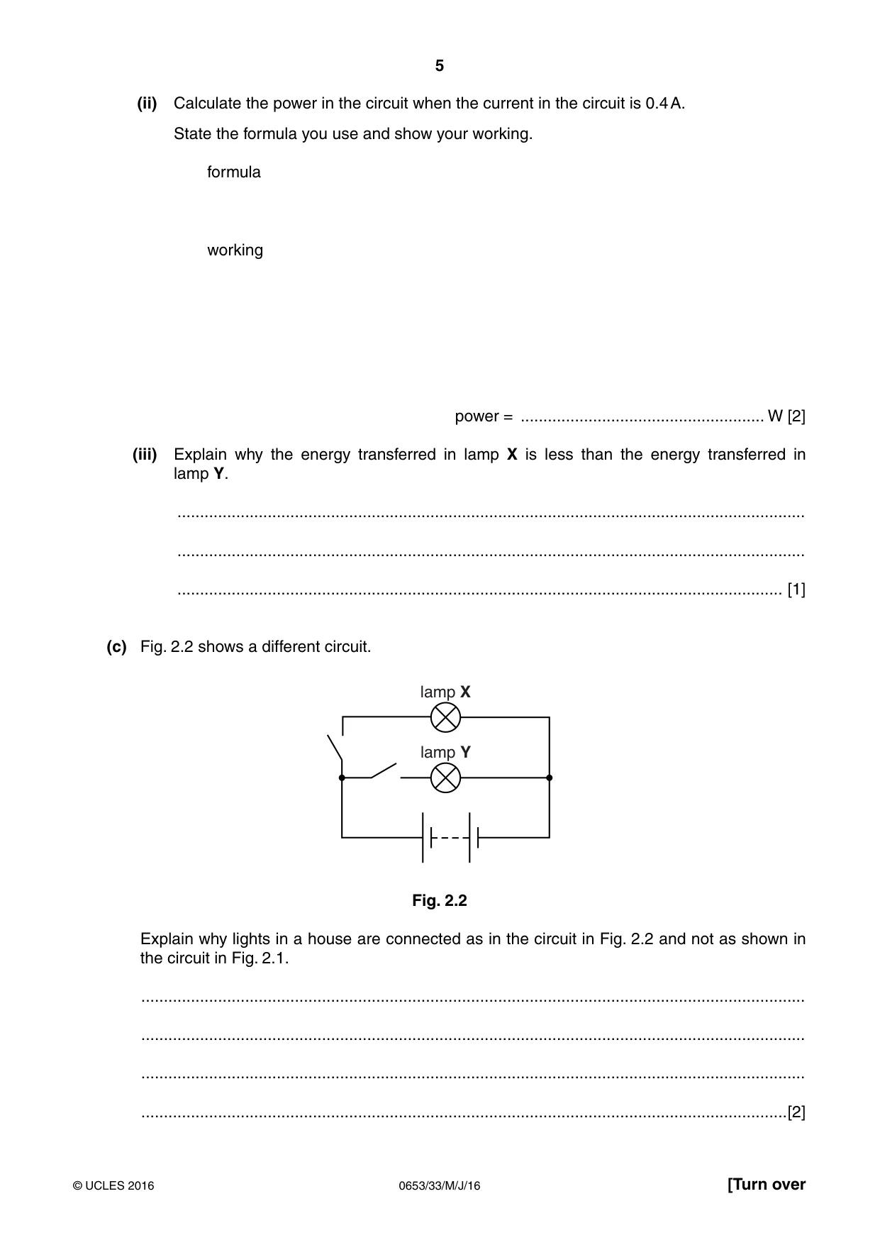 Cambridge IGCSE Science - Combined 0653 2016 May/June Paper 3 · Variant 3 question paper, page 5 of 20