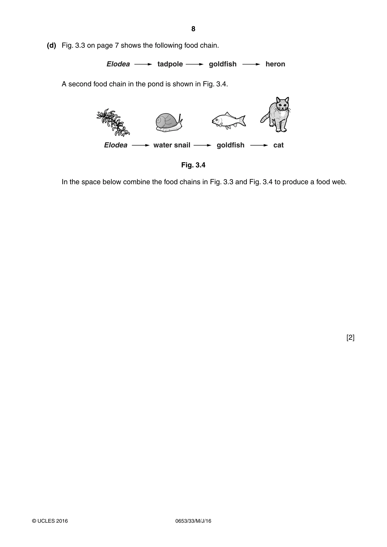Cambridge IGCSE Science - Combined 0653 2016 May/June Paper 3 · Variant 3 question paper, page 8 of 20