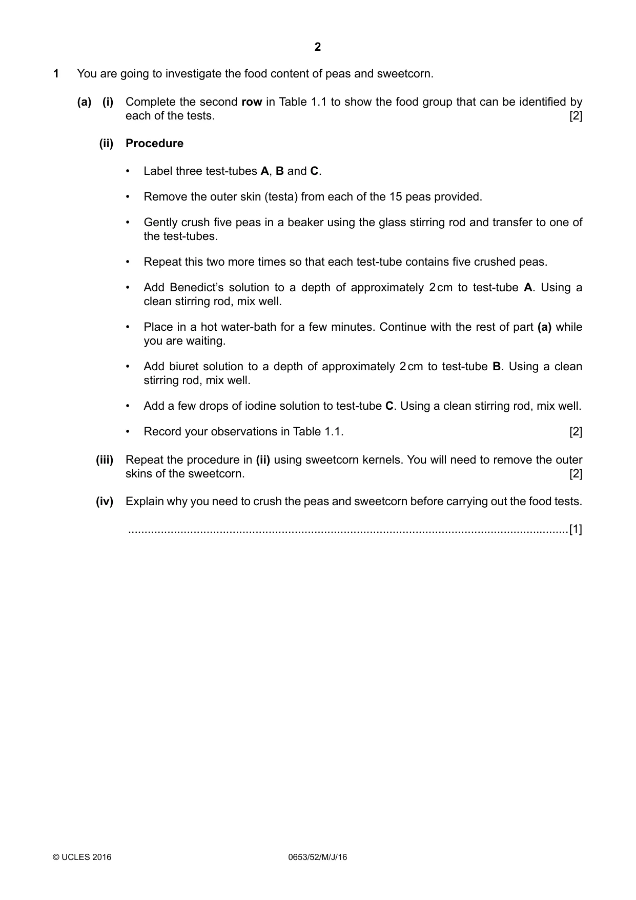 Cambridge IGCSE Science - Combined 0653 2016 May/June Paper 5 · Variant 2 question paper, page 2 of 8