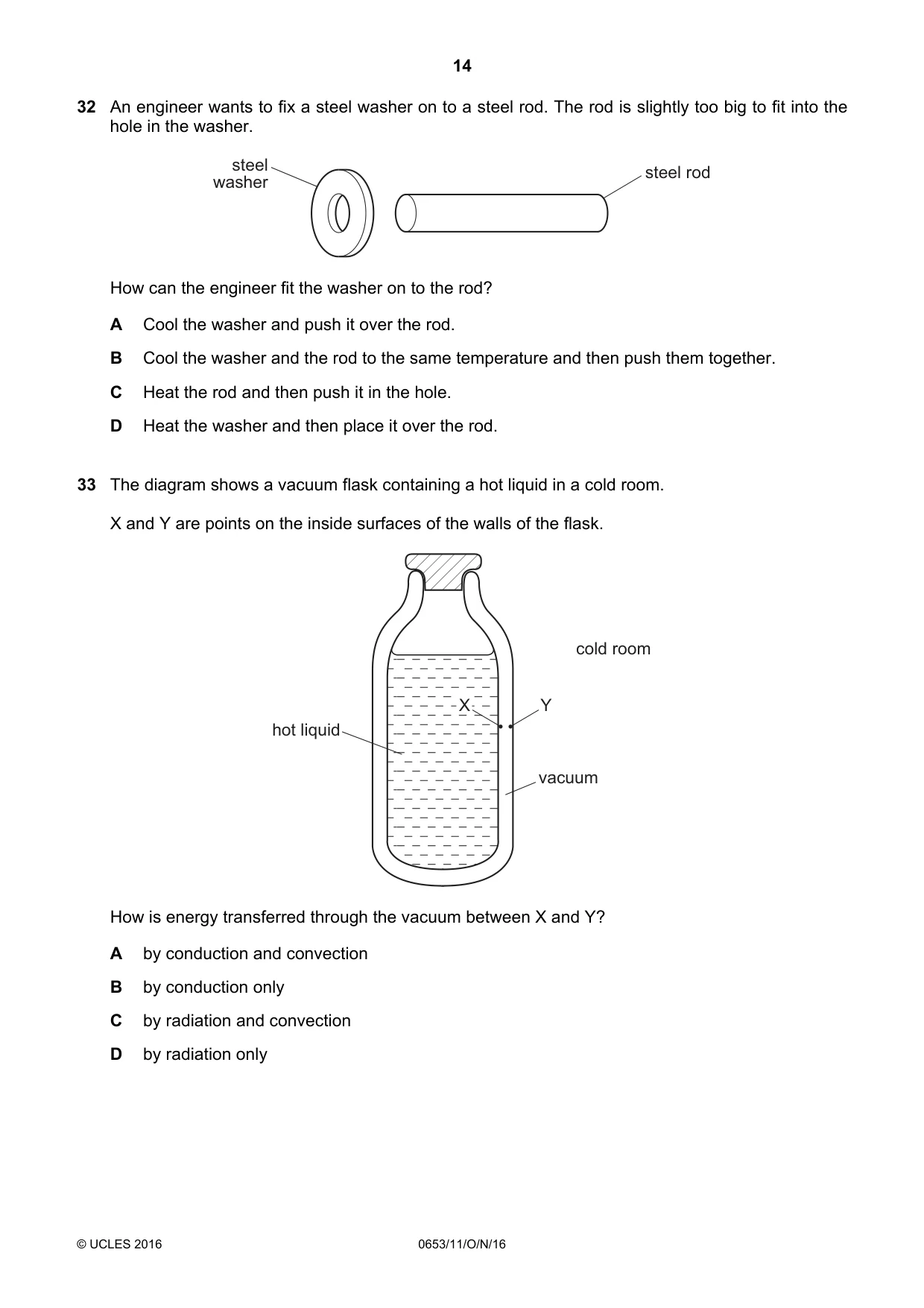 Cambridge IGCSE Science - Combined 0653 2016 Oct/Nov Paper 1 · Variant 1 question paper, page 14 of 20