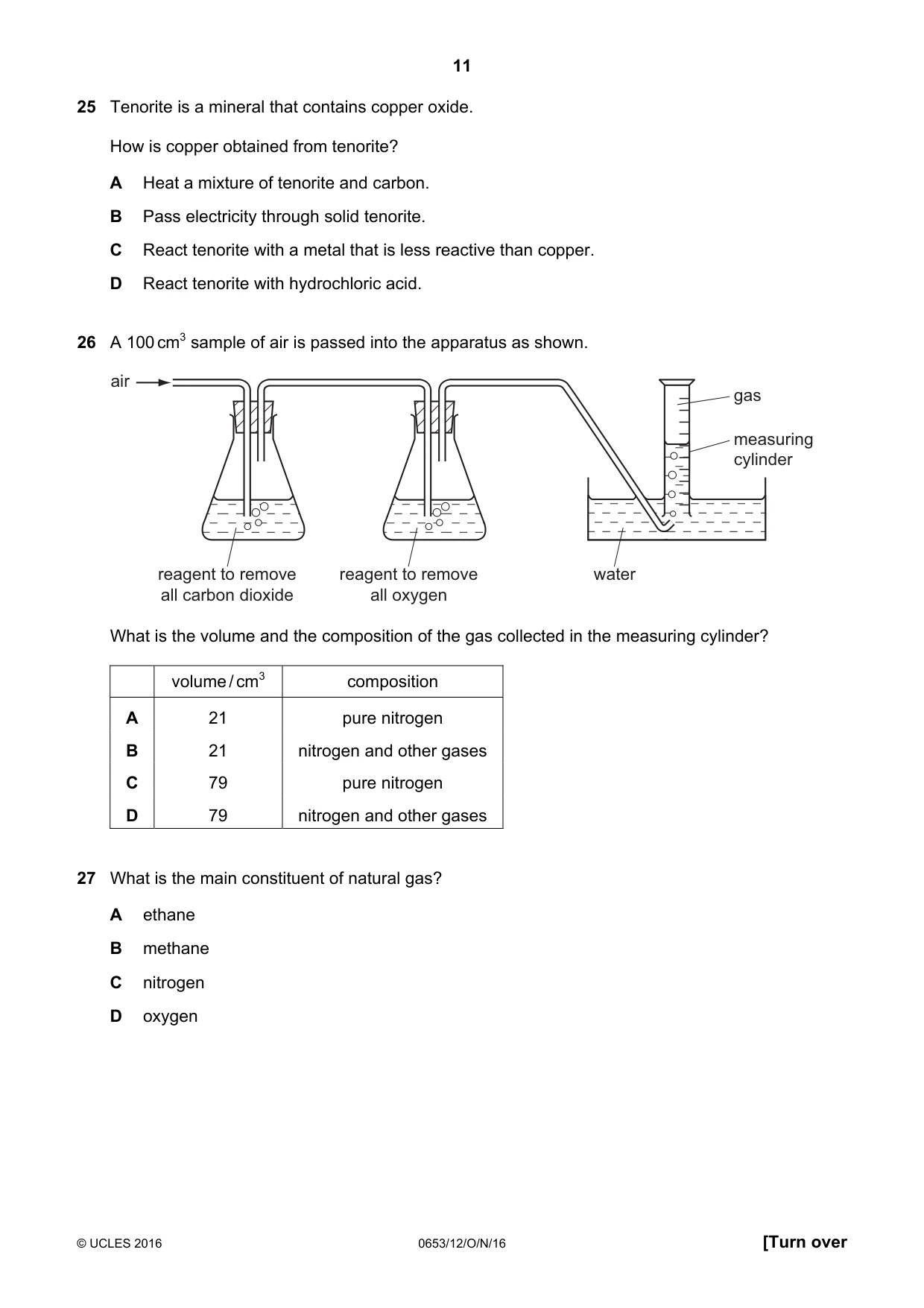 Cambridge IGCSE Science - Combined 0653 2016 Oct/Nov Paper 1 · Variant 2 question paper, page 11 of 20