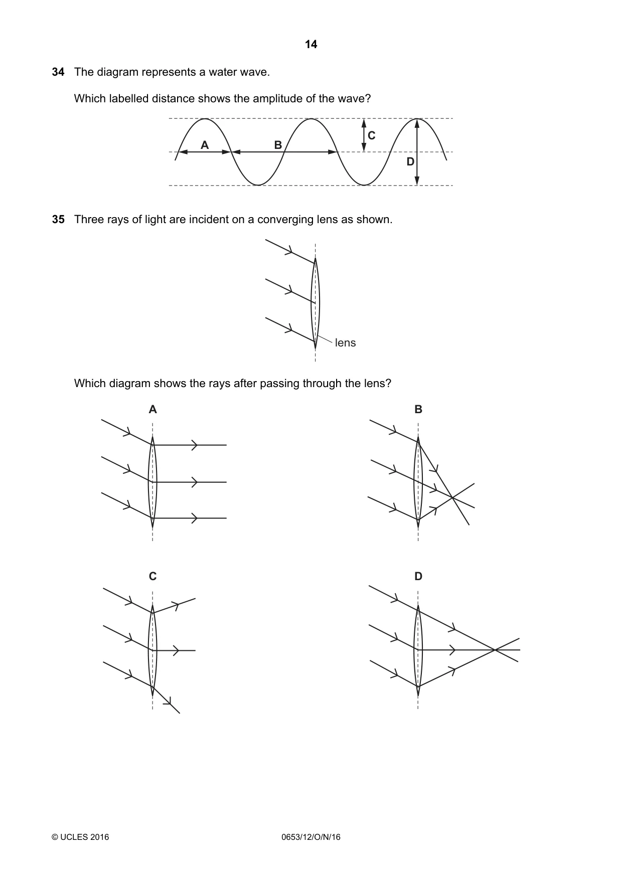 Cambridge IGCSE Science - Combined 0653 2016 Oct/Nov Paper 1 · Variant 2 question paper, page 14 of 20