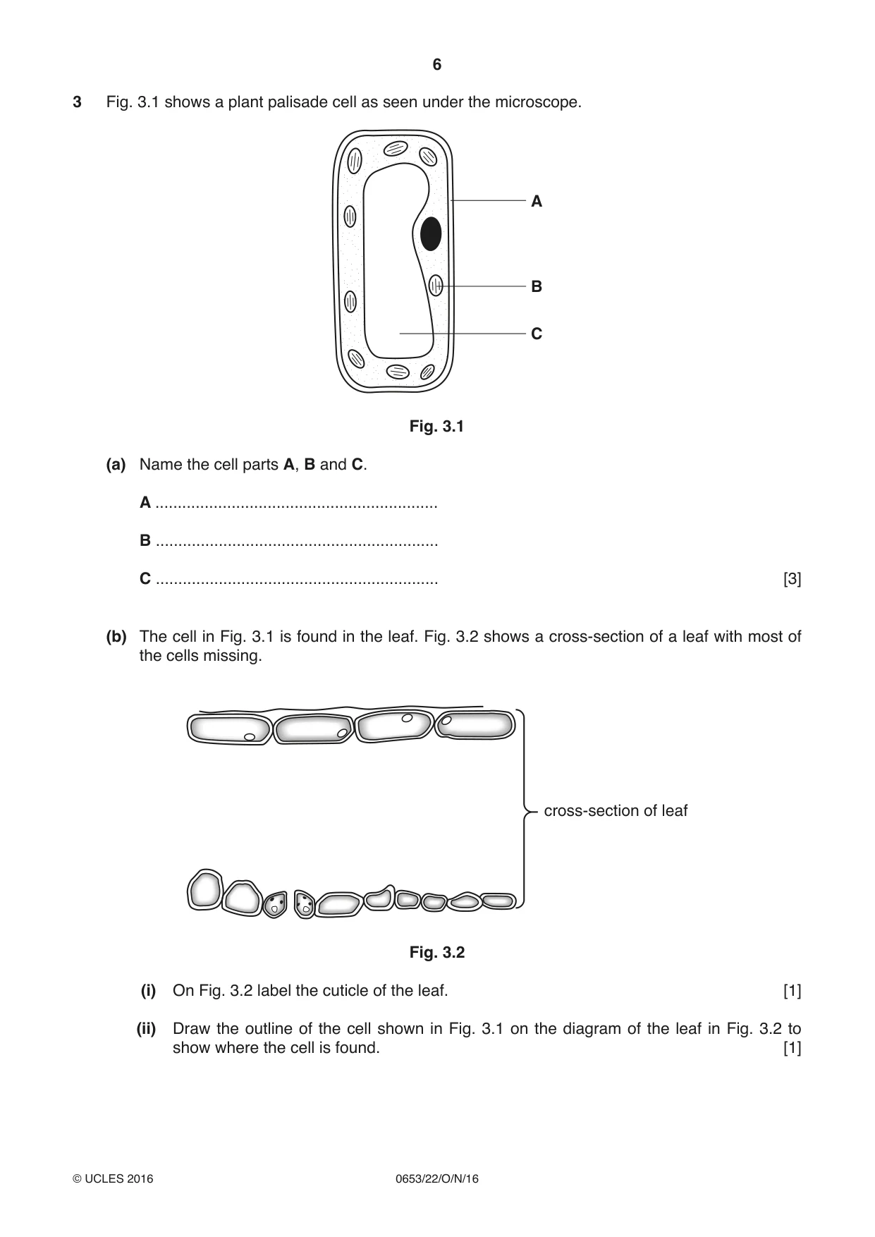 Cambridge IGCSE Science - Combined 0653 2016 Oct/Nov Paper 2 · Variant 2 question paper, page 6 of 24