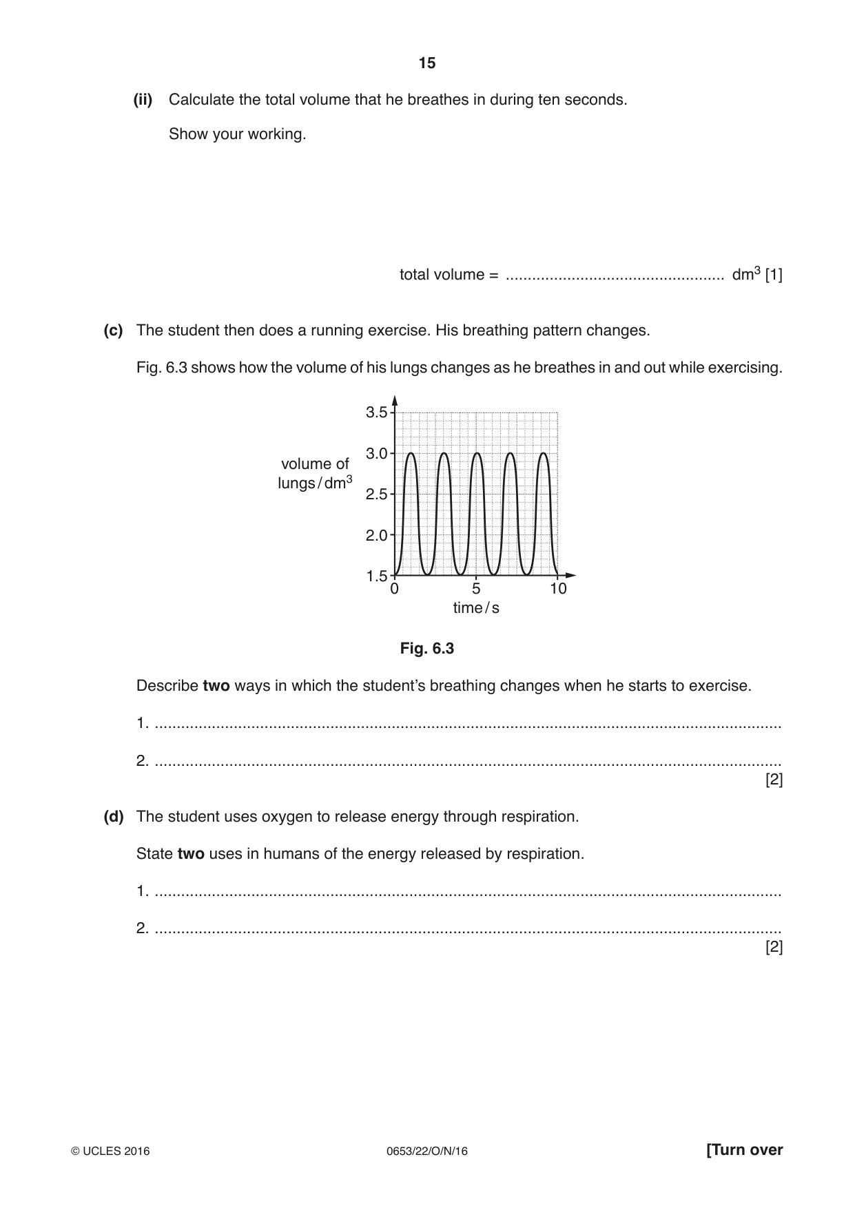 Cambridge IGCSE Science - Combined 0653 2016 Oct/Nov Paper 2 · Variant 2 question paper, page 15 of 24
