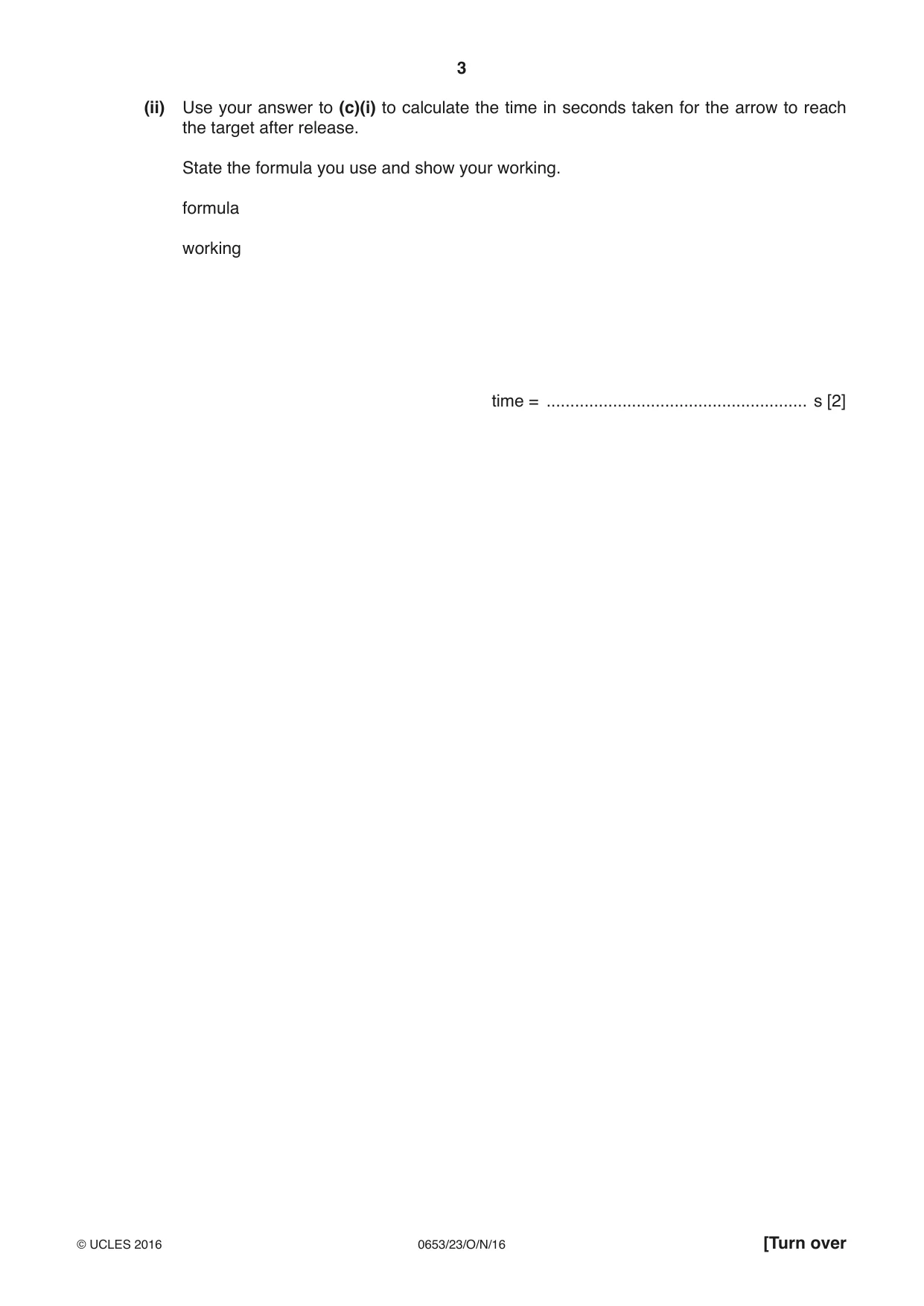 Cambridge IGCSE Science - Combined 0653 2016 Oct/Nov Paper 2 · Variant 3 question paper, page 3 of 20