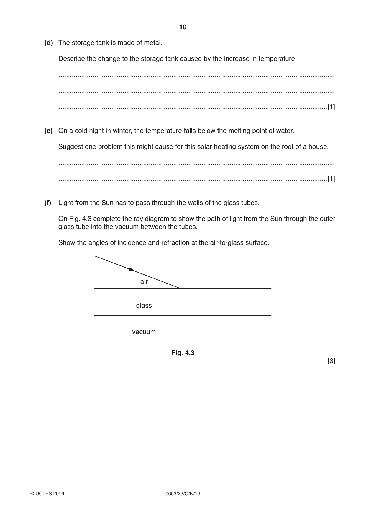 Cambridge IGCSE Science - Combined 0653 2016 Oct/Nov Paper 2 · Variant 3 question paper, page 10 of 20
