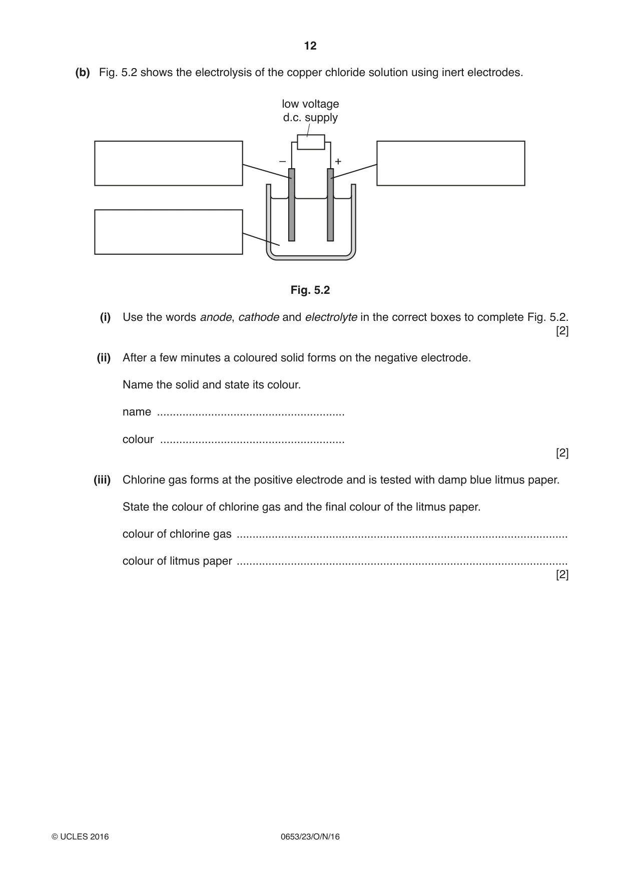 Cambridge IGCSE Science - Combined 0653 2016 Oct/Nov Paper 2 · Variant 3 question paper, page 12 of 20