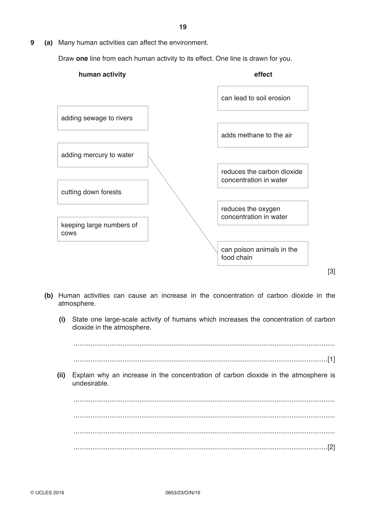 Cambridge IGCSE Science - Combined 0653 2016 Oct/Nov Paper 2 · Variant 3 question paper, page 19 of 20