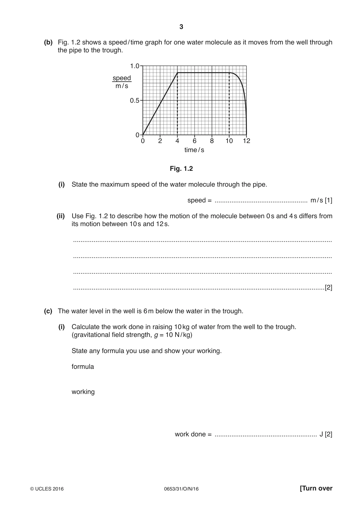 Cambridge IGCSE Science - Combined 0653 2016 Oct/Nov Paper 3 · Variant 1 question paper, page 3 of 24