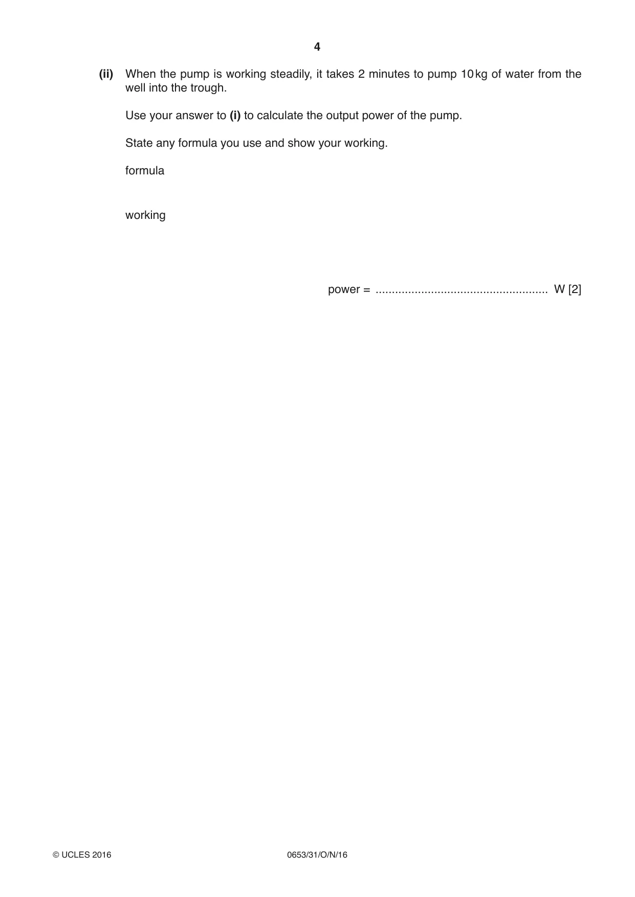 Cambridge IGCSE Science - Combined 0653 2016 Oct/Nov Paper 3 · Variant 1 question paper, page 4 of 24