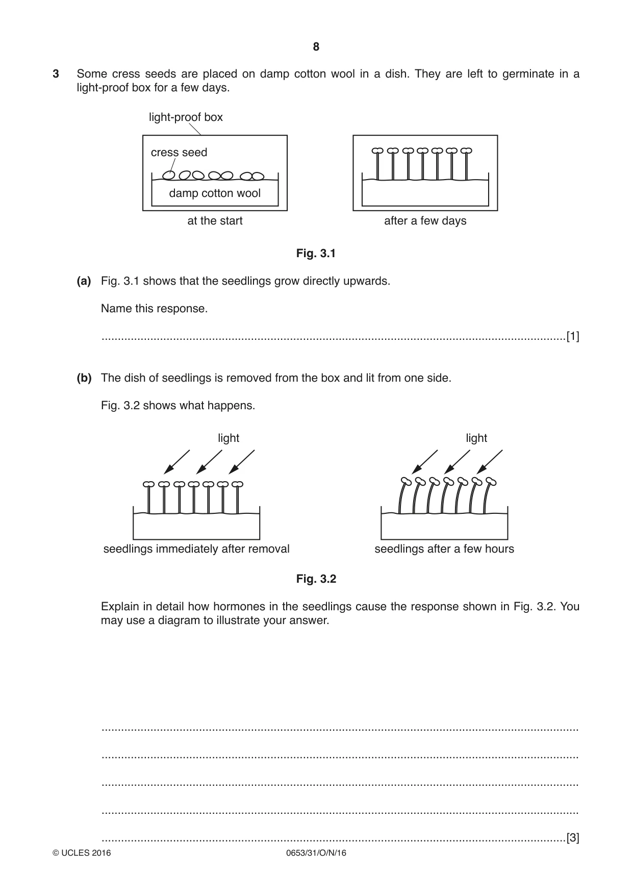 Cambridge IGCSE Science - Combined 0653 2016 Oct/Nov Paper 3 · Variant 1 question paper, page 8 of 24