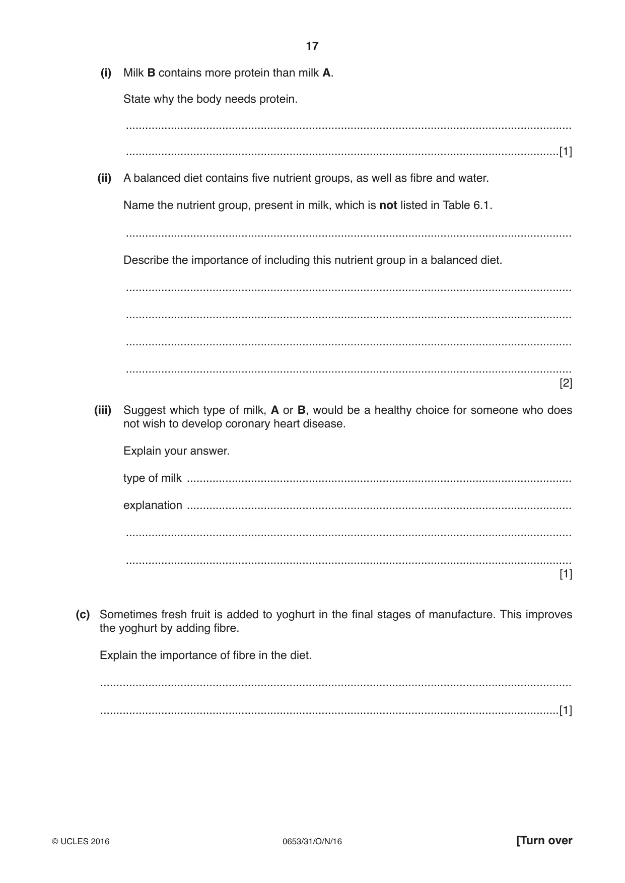 Cambridge IGCSE Science - Combined 0653 2016 Oct/Nov Paper 3 · Variant 1 question paper, page 17 of 24