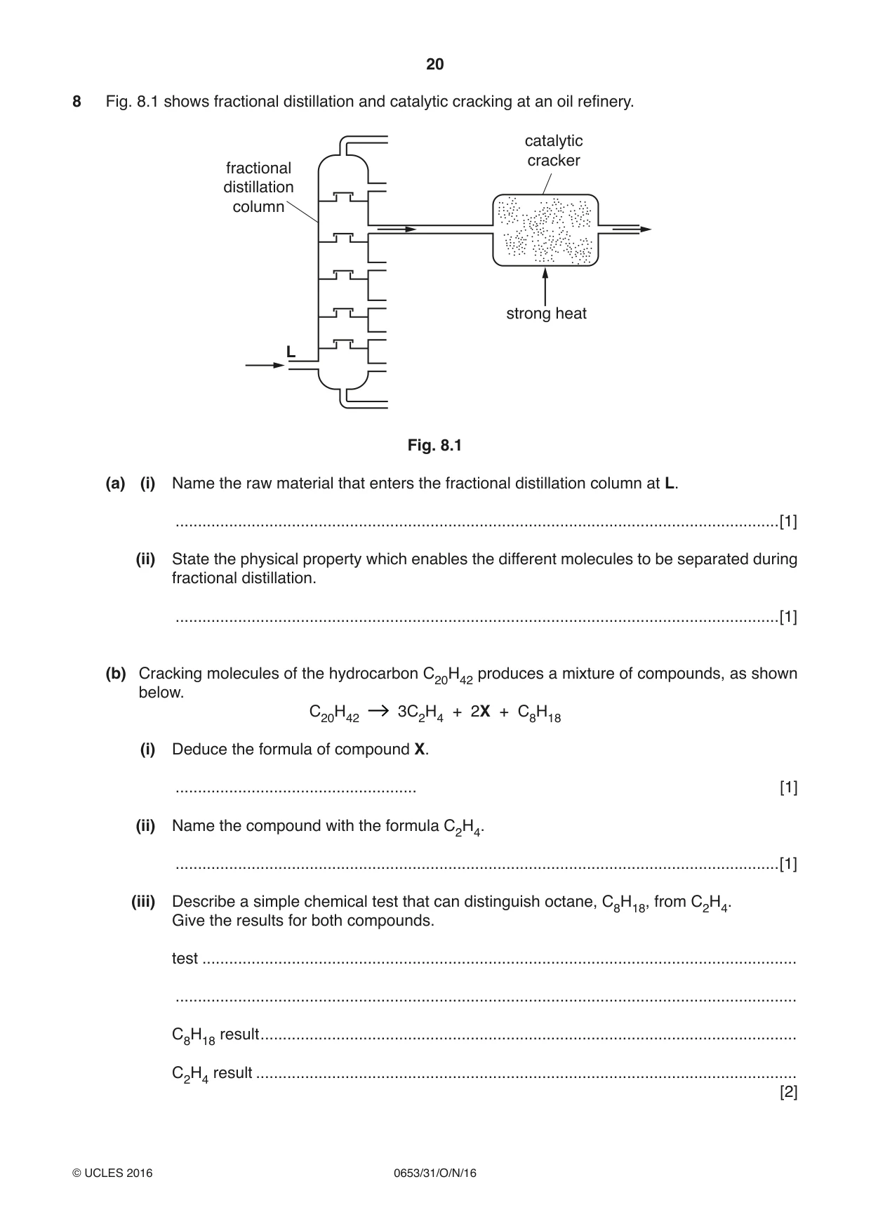 Cambridge IGCSE Science - Combined 0653 2016 Oct/Nov Paper 3 · Variant 1 question paper, page 20 of 24