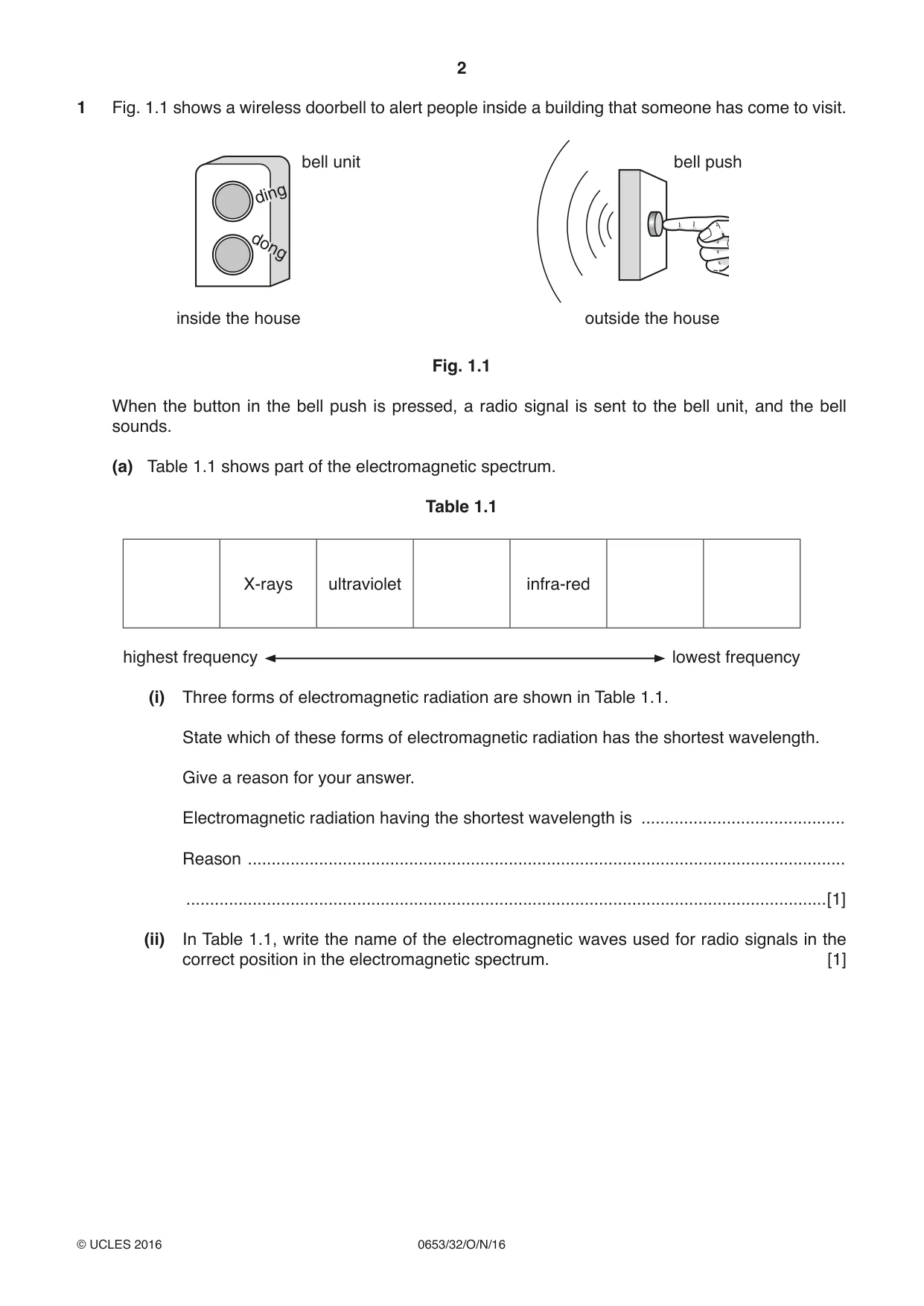Cambridge IGCSE Science - Combined 0653 2016 Oct/Nov Paper 3 · Variant 2 question paper, page 2 of 20