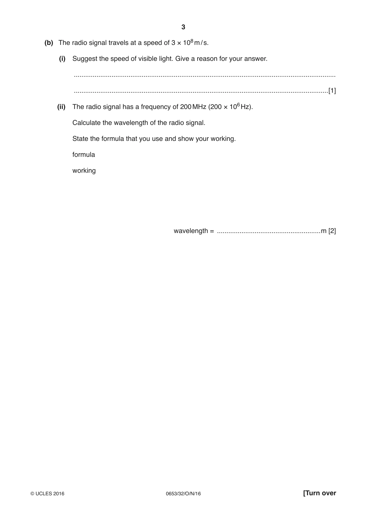 Cambridge IGCSE Science - Combined 0653 2016 Oct/Nov Paper 3 · Variant 2 question paper, page 3 of 20