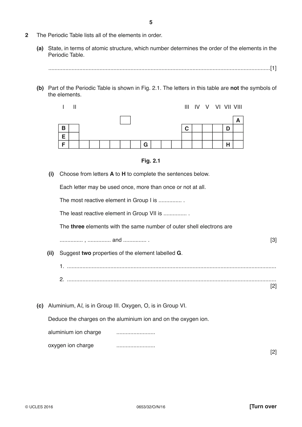 Cambridge IGCSE Science - Combined 0653 2016 Oct/Nov Paper 3 · Variant 2 question paper, page 5 of 20