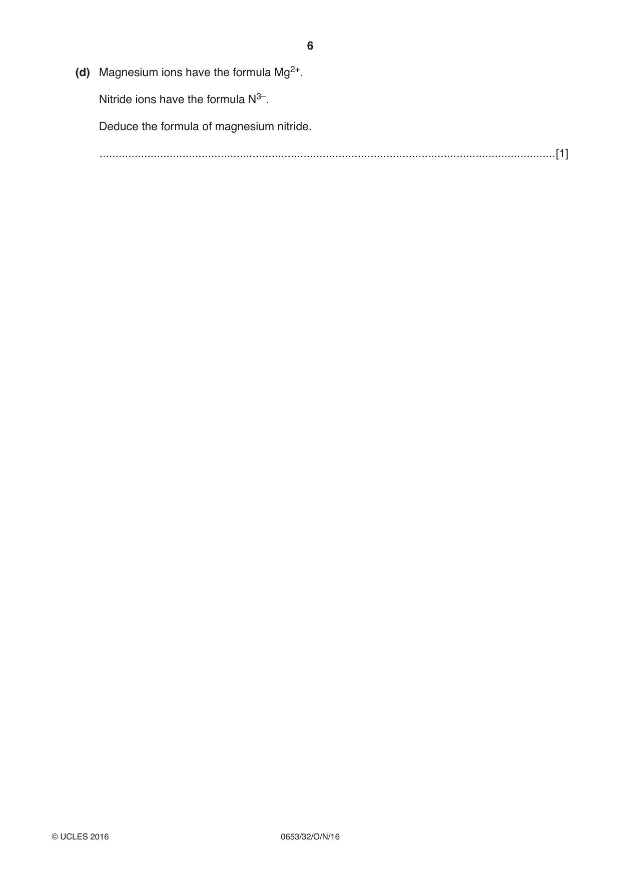Cambridge IGCSE Science - Combined 0653 2016 Oct/Nov Paper 3 · Variant 2 question paper, page 6 of 20
