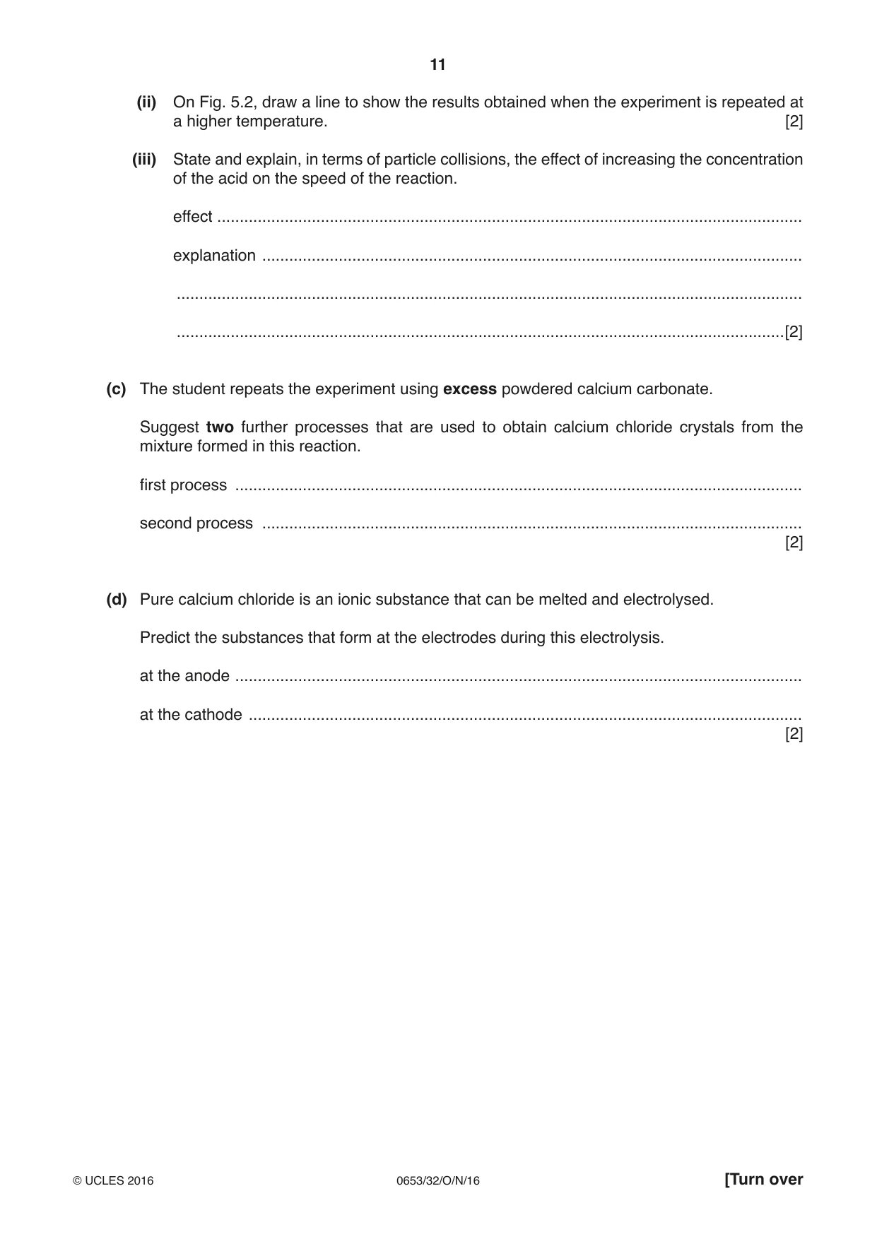 Cambridge IGCSE Science - Combined 0653 2016 Oct/Nov Paper 3 · Variant 2 question paper, page 11 of 20