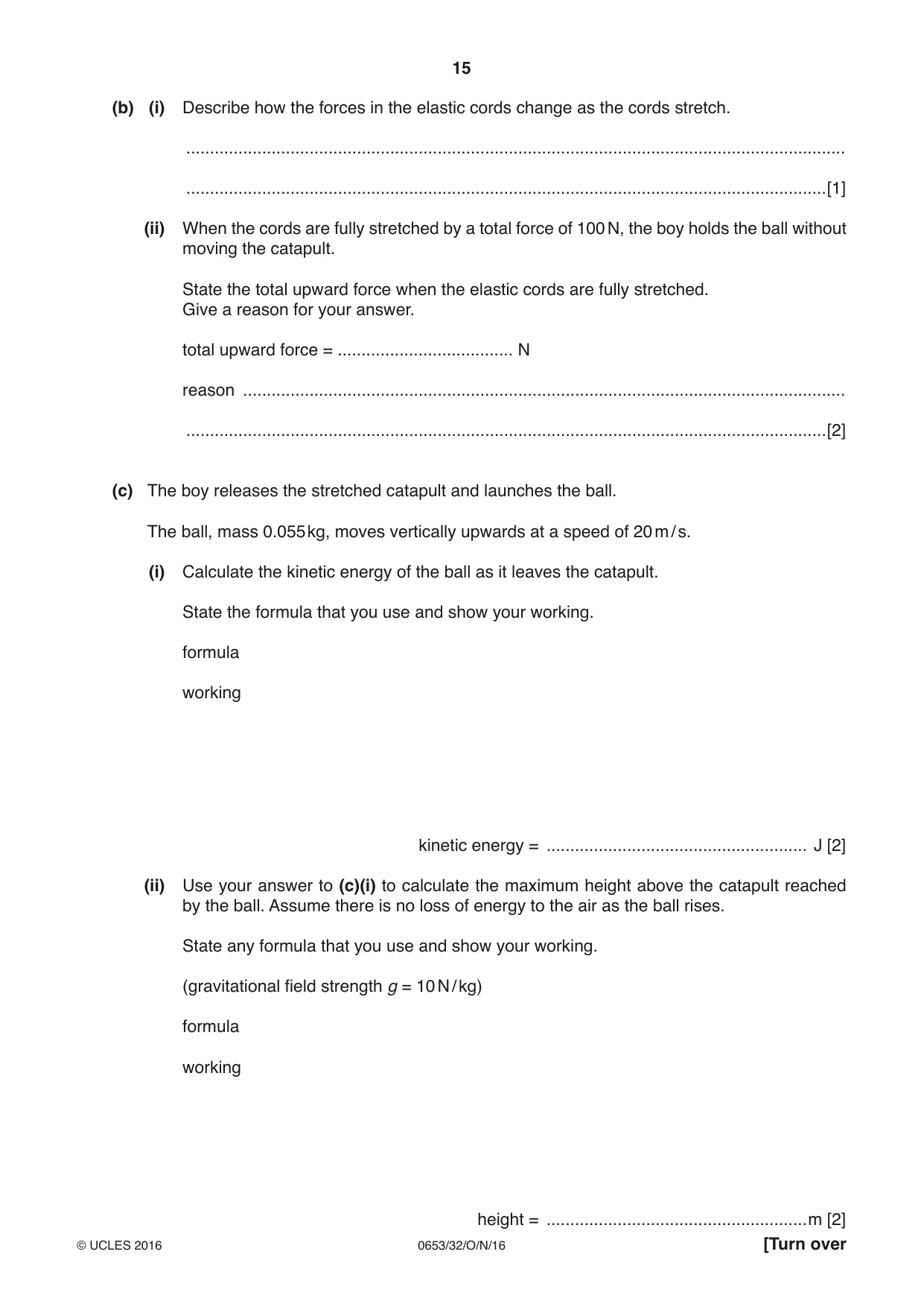 Cambridge IGCSE Science - Combined 0653 2016 Oct/Nov Paper 3 · Variant 2 question paper, page 15 of 20