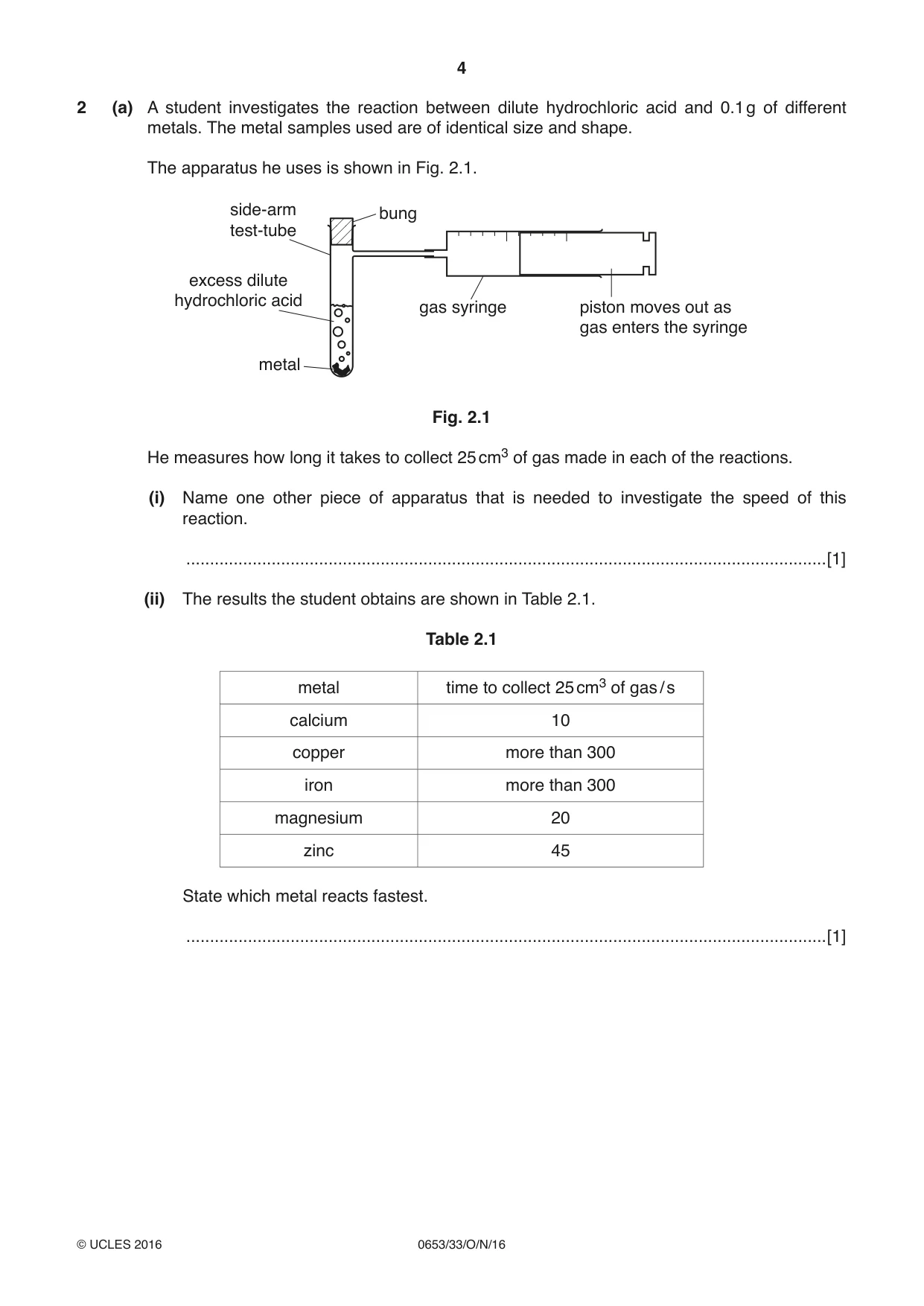 Cambridge IGCSE Science - Combined 0653 2016 Oct/Nov Paper 3 · Variant 3 question paper, page 4 of 24