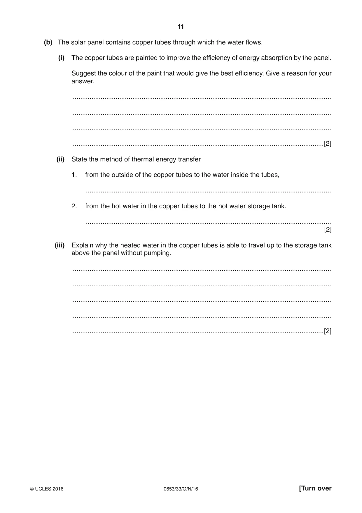 Cambridge IGCSE Science - Combined 0653 2016 Oct/Nov Paper 3 · Variant 3 question paper, page 11 of 24