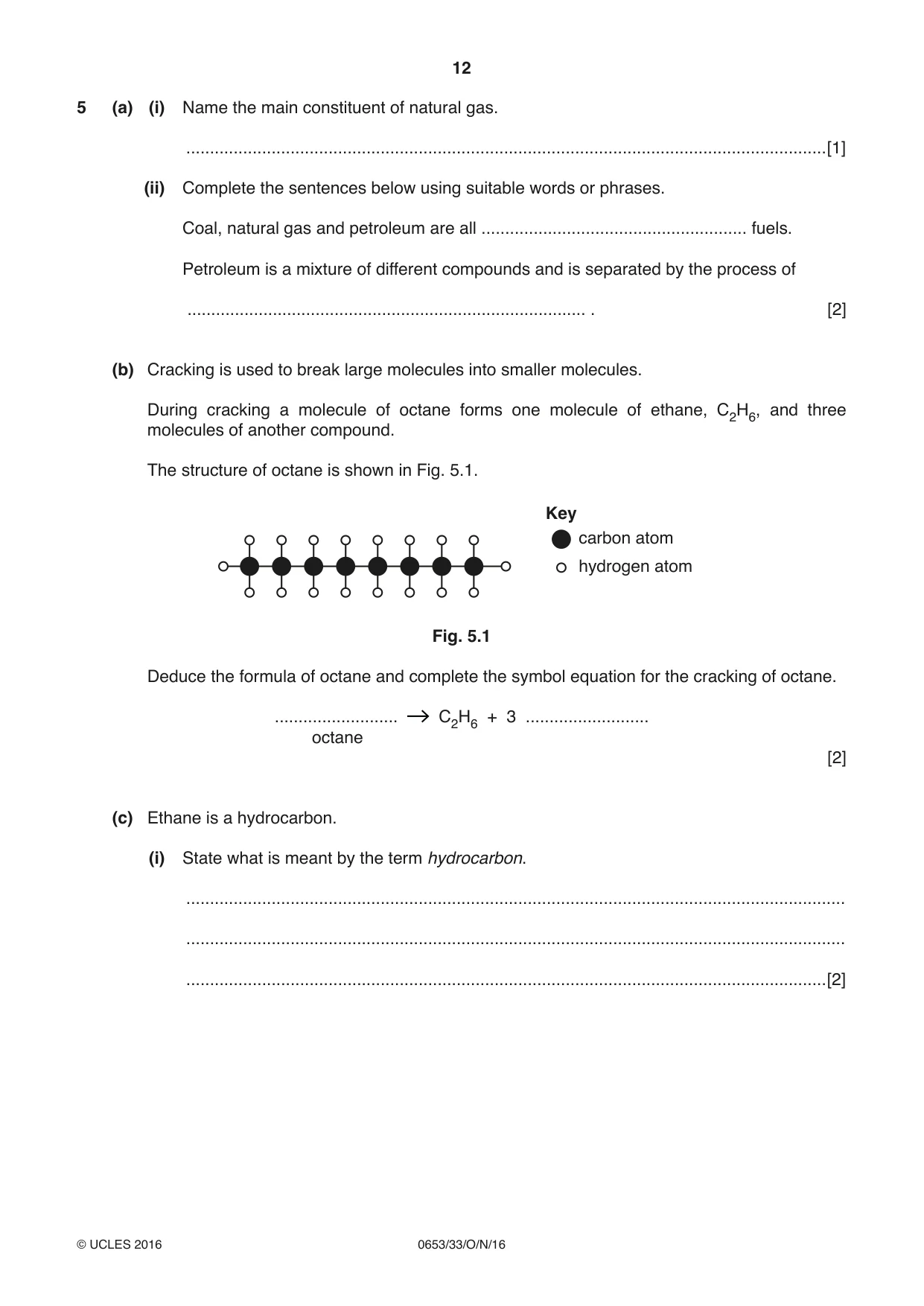 Cambridge IGCSE Science - Combined 0653 2016 Oct/Nov Paper 3 · Variant 3 question paper, page 12 of 24